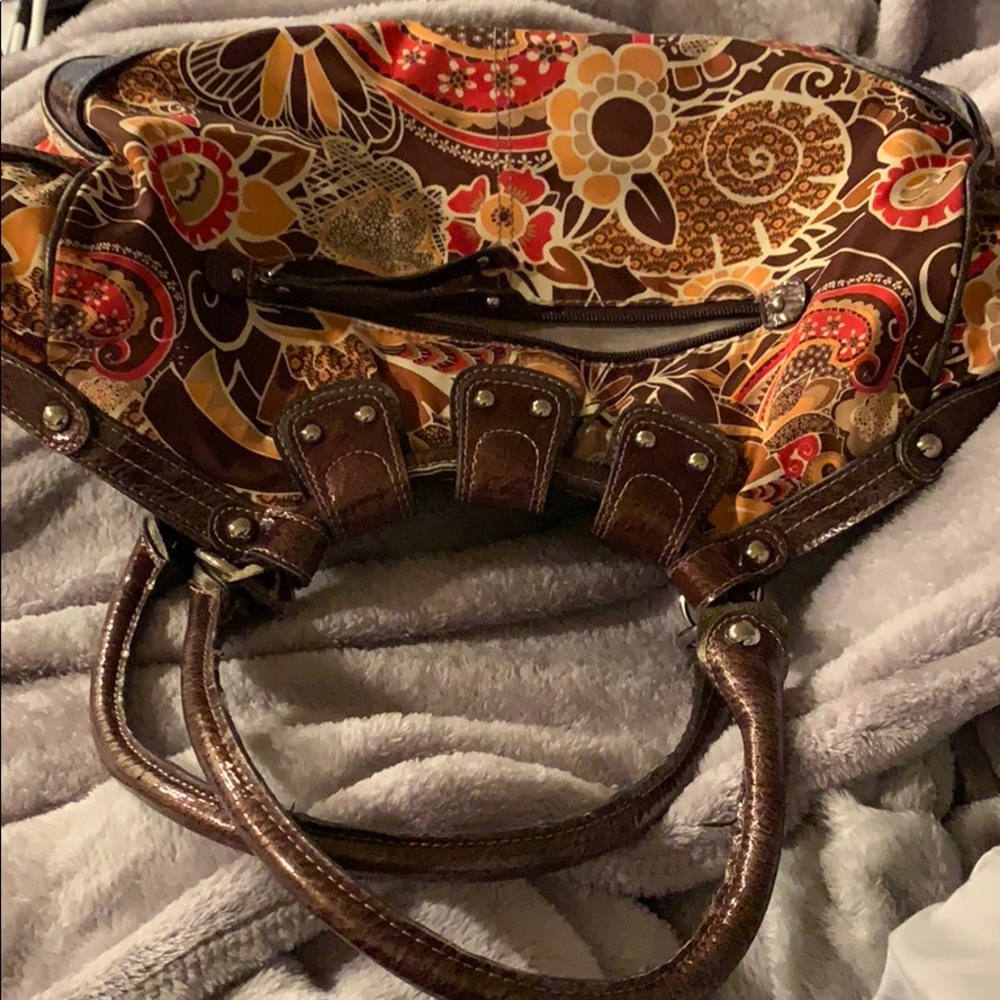 Patterned fall handbag - Picture 3 of 3